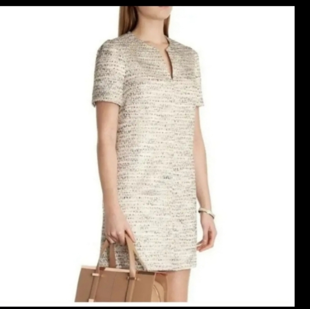 Ted Baker Gold Metallic Dress Sz-L